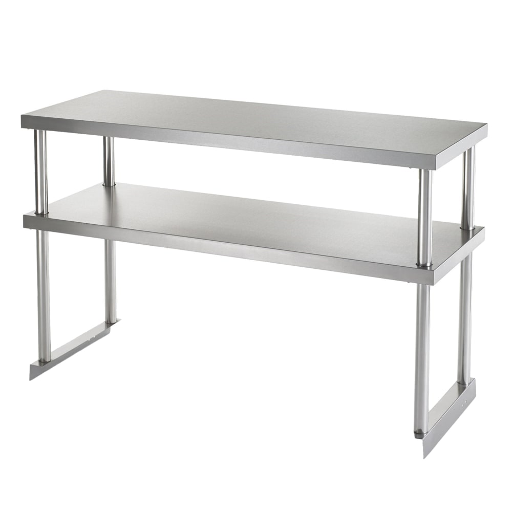 Arctic Air 64908K-S Double Table Mount Overshelf, 22 ga Stainless, 18" x 72"