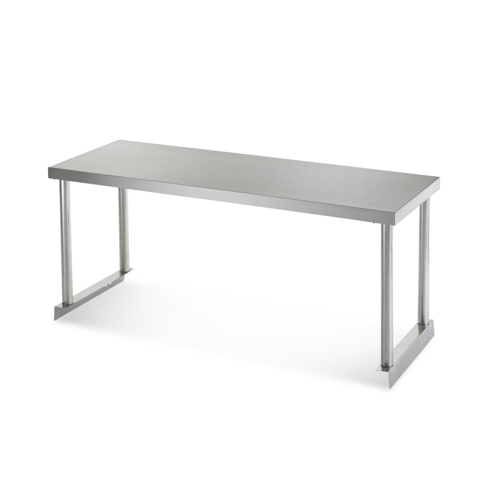 Arctic Air 64910K Single Table Mount Overshelf, 22 ga Stainless, 18" x 71"