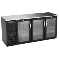 Arctic Air ABB72G 72" Bar Refrigerator - 3 Swinging Glass Doors, Black, 115v thumbnail 4
