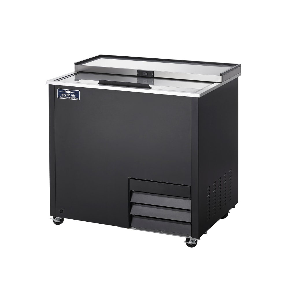 Arctic Air AGF36 1 Section Glass Chiller w/ 70 Mug Capacity - Black, 115v
