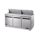 Arctic Air AMT72R 71 1/2" Mega Top Sandwich/Salad Prep Table w/ Refrigerated Base, 115v thumbnail 2