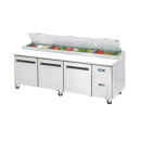 Arctic Air APP94R 94" Pizza Prep Table w/ Refrigerated Base, 115v thumbnail 3