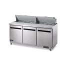 Arctic Air AST72R 71 1/2" Sandwich/Salad Prep Table w/ Refrigerated Base, 115v thumbnail 2