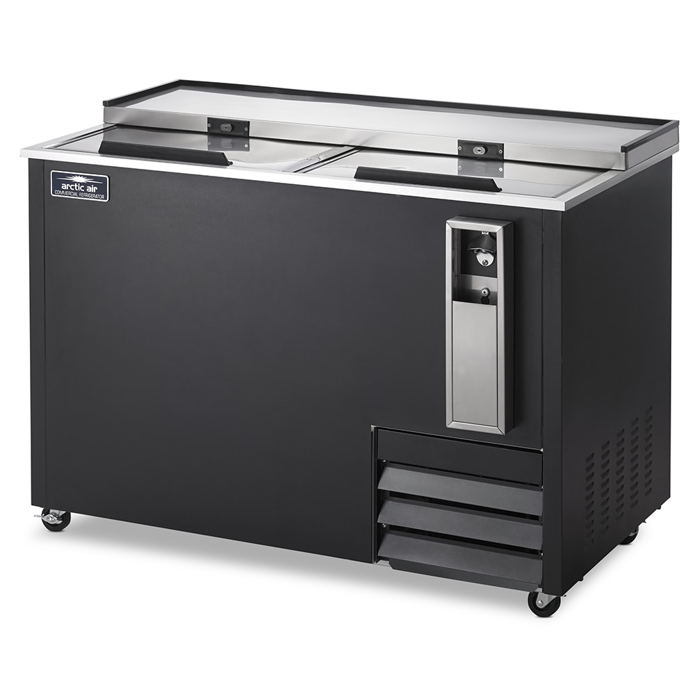 Arctic Air AUB50R 49 1/2" Forced Air Bottle Cooler - Holds (396) 12 oz Bottles, Black, 115v