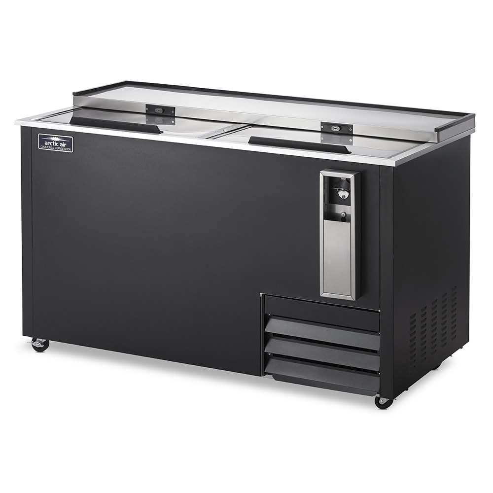 Arctic Air AUB65R 64 1/2" Forced Air Bottle Cooler - Holds (528) 12 oz Bottles, Black, 115v