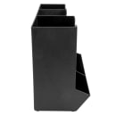 Cal-Mil 1013 Straw & Lid Organizer w/ 3 Sections, 13 1/4 x 7 1/4 x 11", Black thumbnail 3