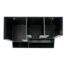 Cal-Mil 1013 Straw & Lid Organizer w/ 3 Sections, 13 1/4 x 7 1/4 x 11", Black thumbnail 5
