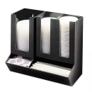 Cal-Mil 1013 Straw & Lid Organizer w/ 3 Sections, 13 1/4 x 7 1/4 x 11", Black thumbnail 8