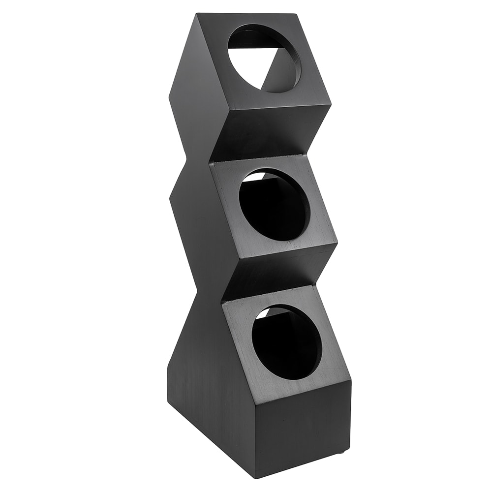 Cal-Mil 1016-3-96 3 Compartment Cylinder Display Only - Midnight Bamboo