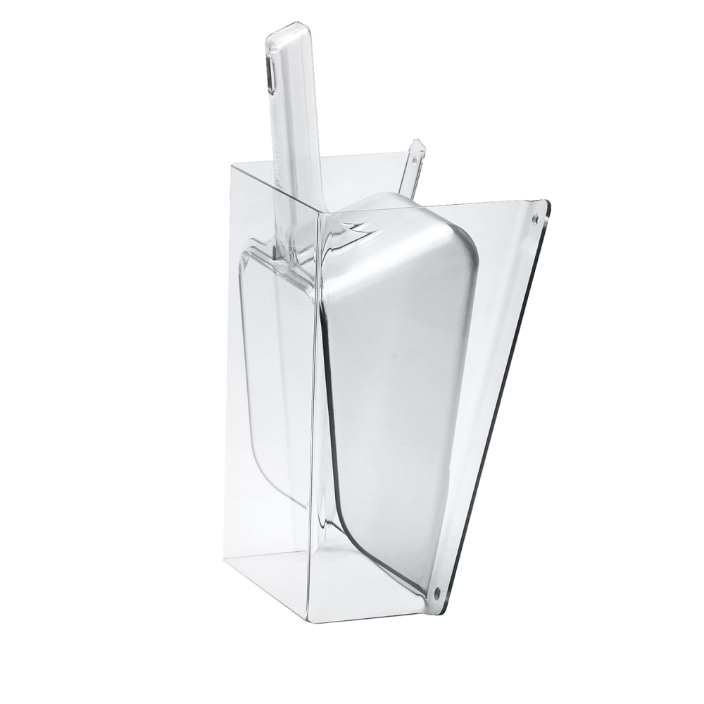 Cal-Mil 1031-64 Wall-Mount Scoop Guard w/ 64 oz Scoop - Polycarbonate, Clear