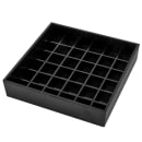 Cal-Mil 1112-1-13 1 1/2 Gallon Square Glass Beverage Dispenser w/ Ice Chamber - Black Metal Base thumbnail 9