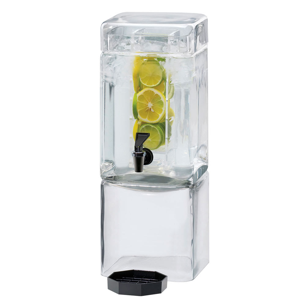 Cal-Mil 1112-1AINF 1 1/2 gal Beverage Dispenser w/ Infuser - Plastic Container, Clear Base
