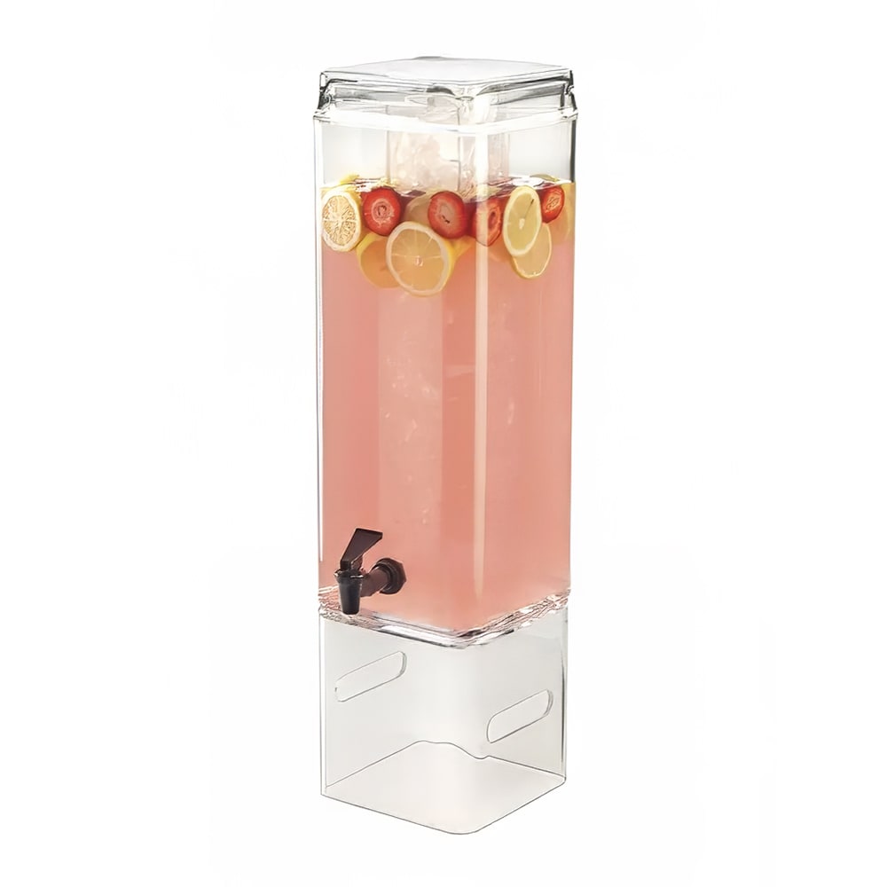 Cal-Mil 1112-3AINFH 3 gal Beverage Dispenser w/ Infuser - Plastic Container, Clear Base