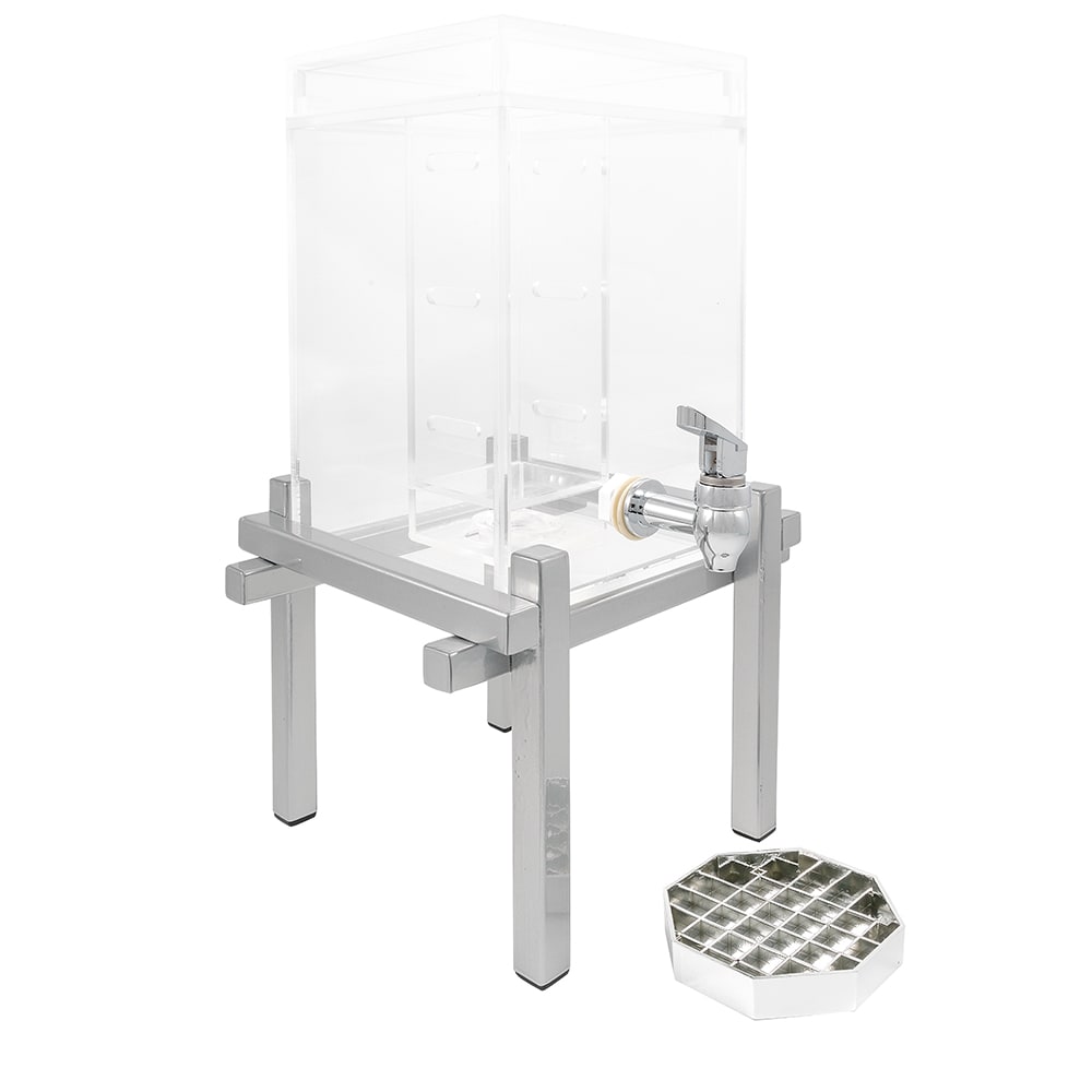 Cal-Mil 1132-1INF-74 1 1/2 gal Beverage Dispenser w/ Infuser - Plastic Container, Silver Base