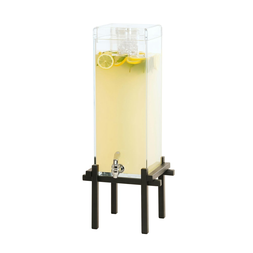 Cal-Mil 1132-3-13 3 gal Beverage Dispenser w/ Ice Tube - Plastic Container, Black Base
