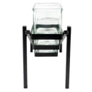 Cal-Mil 1149-13 Rectangular 3 Compartment Condiment Jar Display - Clear/Black thumbnail 4