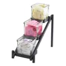 Cal-Mil 1149-13 Rectangular 3 Compartment Condiment Jar Display - Clear/Black thumbnail 8
