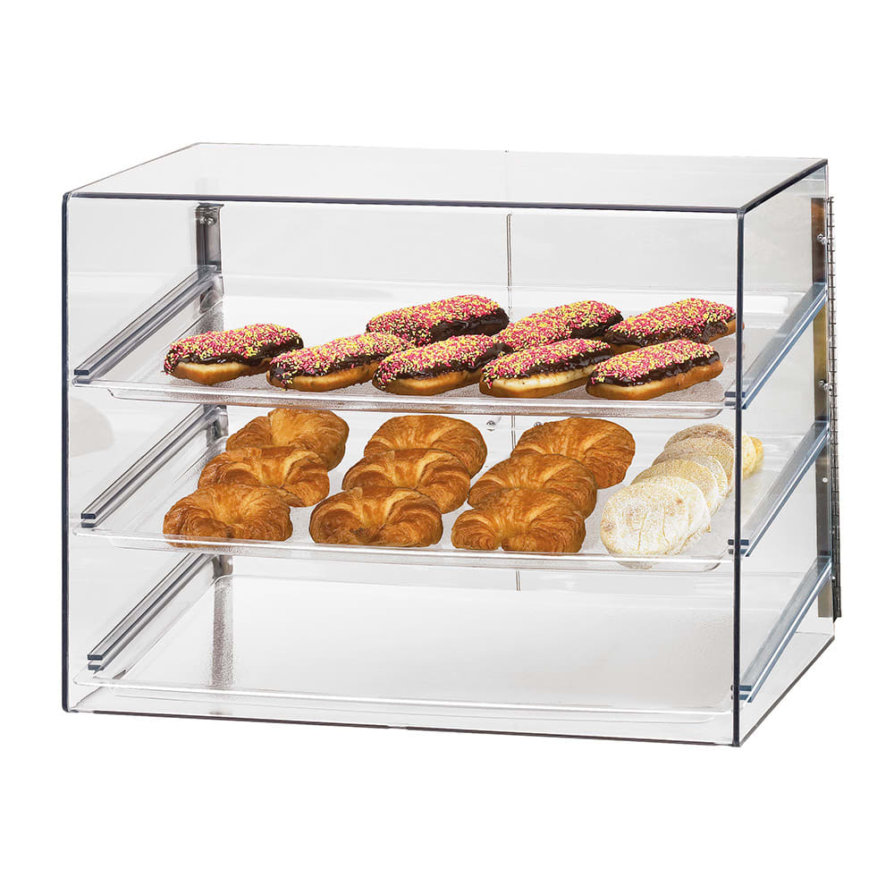 Cal-Mil 1202 Econo Display Case w/ (3) 18 x 26" Trays & Slanted Front