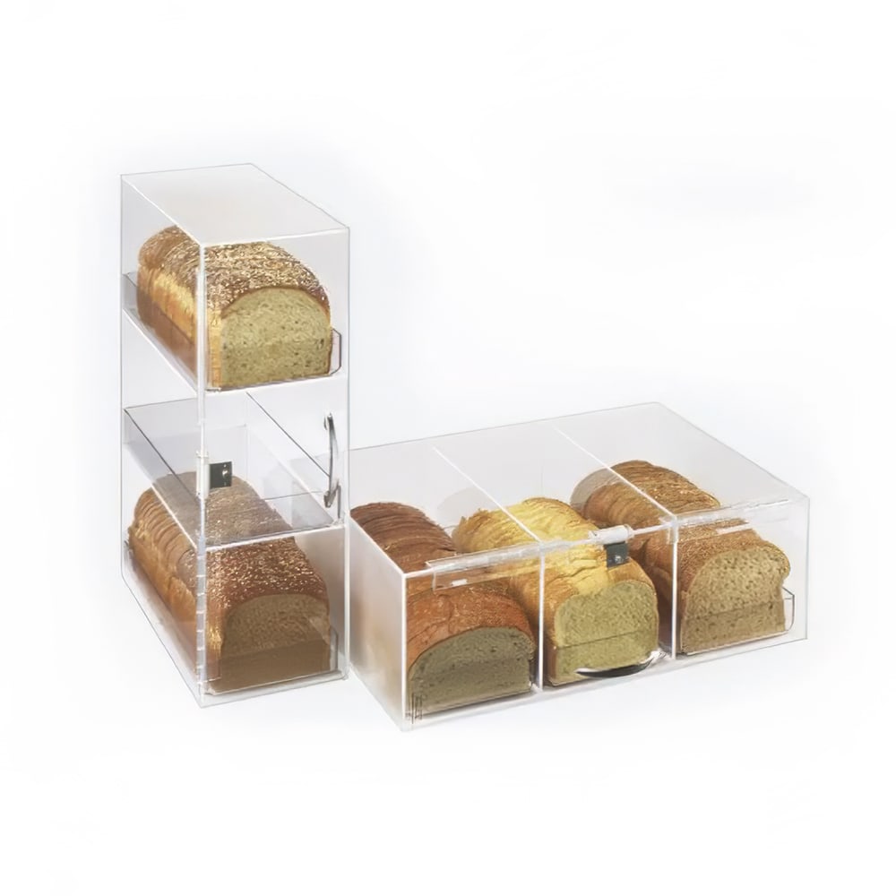 Cal-Mil 1204P-12 3 Tier Bread Case - 7" x 17" x 20", Acrylic