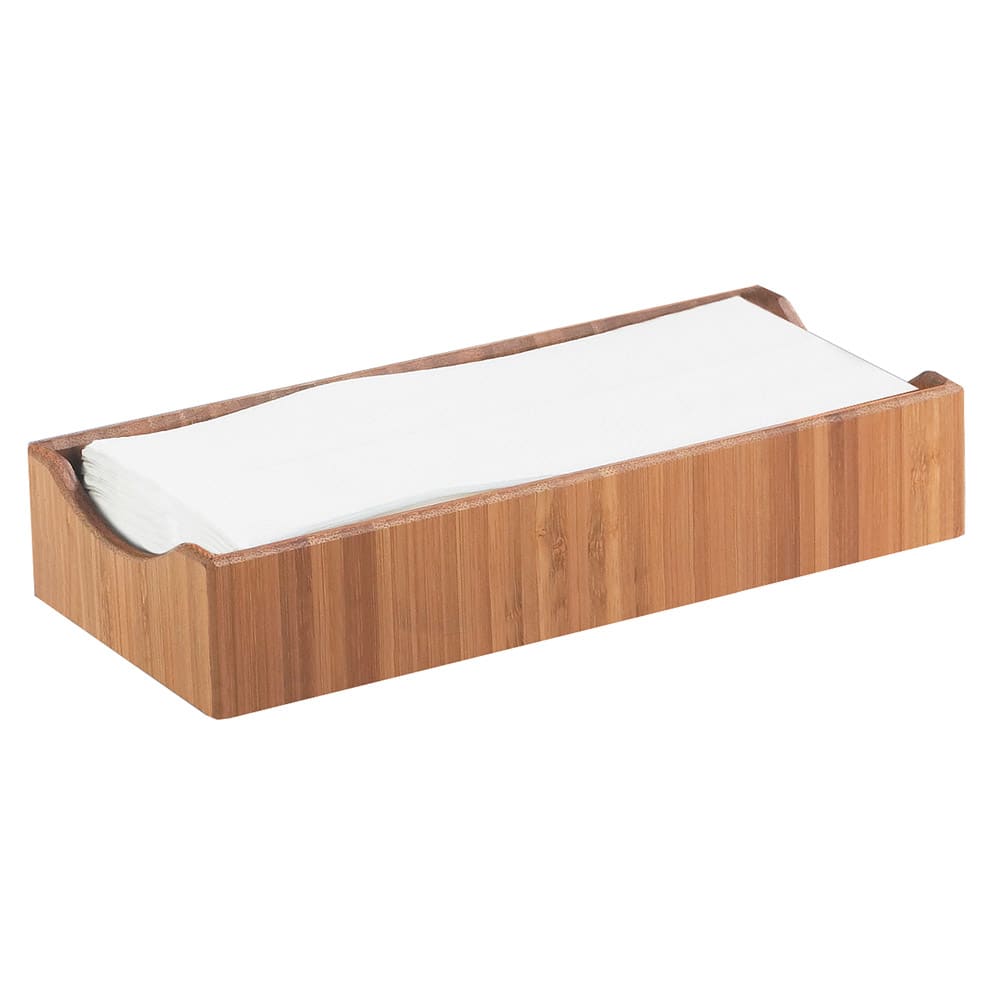 Cal-Mil 1234 Bamboo Condiment & Napkin Holder, 9 1/2 x 4 3/4 x 2" High