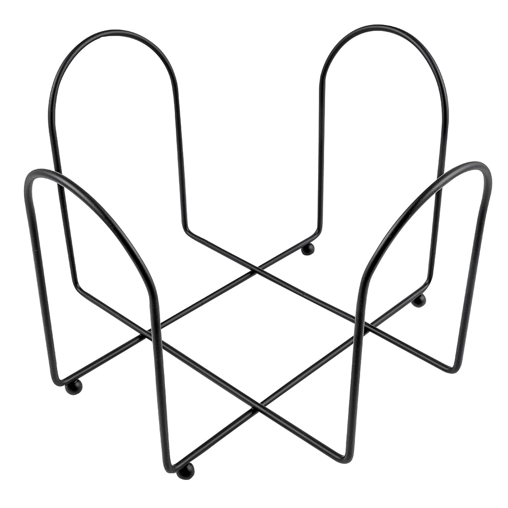 Cal-Mil 1236 9 1/2" Countertop Plate Holder - Iron, Black