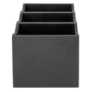 Cal-Mil 1244-96 3 Compartment Cutlery Holder - Midnight Bamboo thumbnail 4