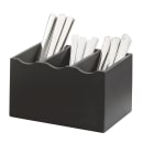 Cal-Mil 1244-96 3 Compartment Cutlery Holder - Midnight Bamboo thumbnail 6