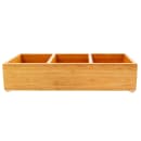 Cal-Mil 1246 Condiment Organizer w/ (3) Bins - Brown thumbnail 3