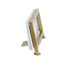 Cal-Mil 1262-90 Tabletop Menu Card Holder - 3 1/2" x 2", Acrylic/Gold Iron Frame thumbnail 2