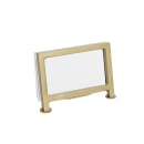 Cal-Mil 1262-90 Tabletop Menu Card Holder - 3 1/2" x 2", Acrylic/Gold Iron Frame thumbnail 3