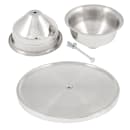 Cal-Mil 1308 Stainless Steel Cake Stand, 12" Diameter x 7" High thumbnail 5