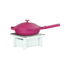 Cal-Mil 1348-12-15 10 1/4" Square Chafer Alternative - 4"H, Metal, White thumbnail 2