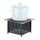 Cal-Mil 1361-12 Lattice Style Square Chafer Alternative, 12" x 12 x 7 1/2" H, Black thumbnail 7