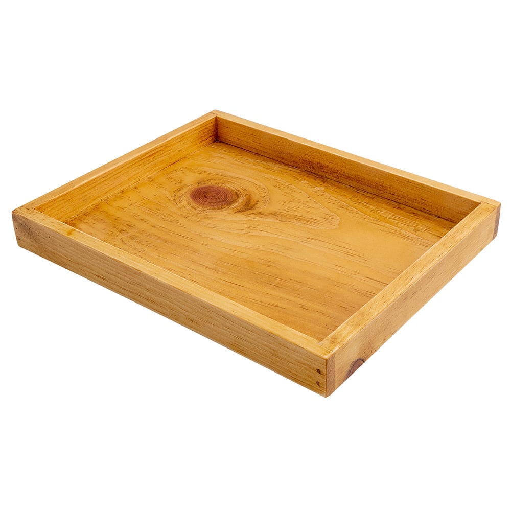 Cal-Mil 1367-10-99 Rectangular Serving Tray - 12" x 9 1/4", Reclaimed Wood