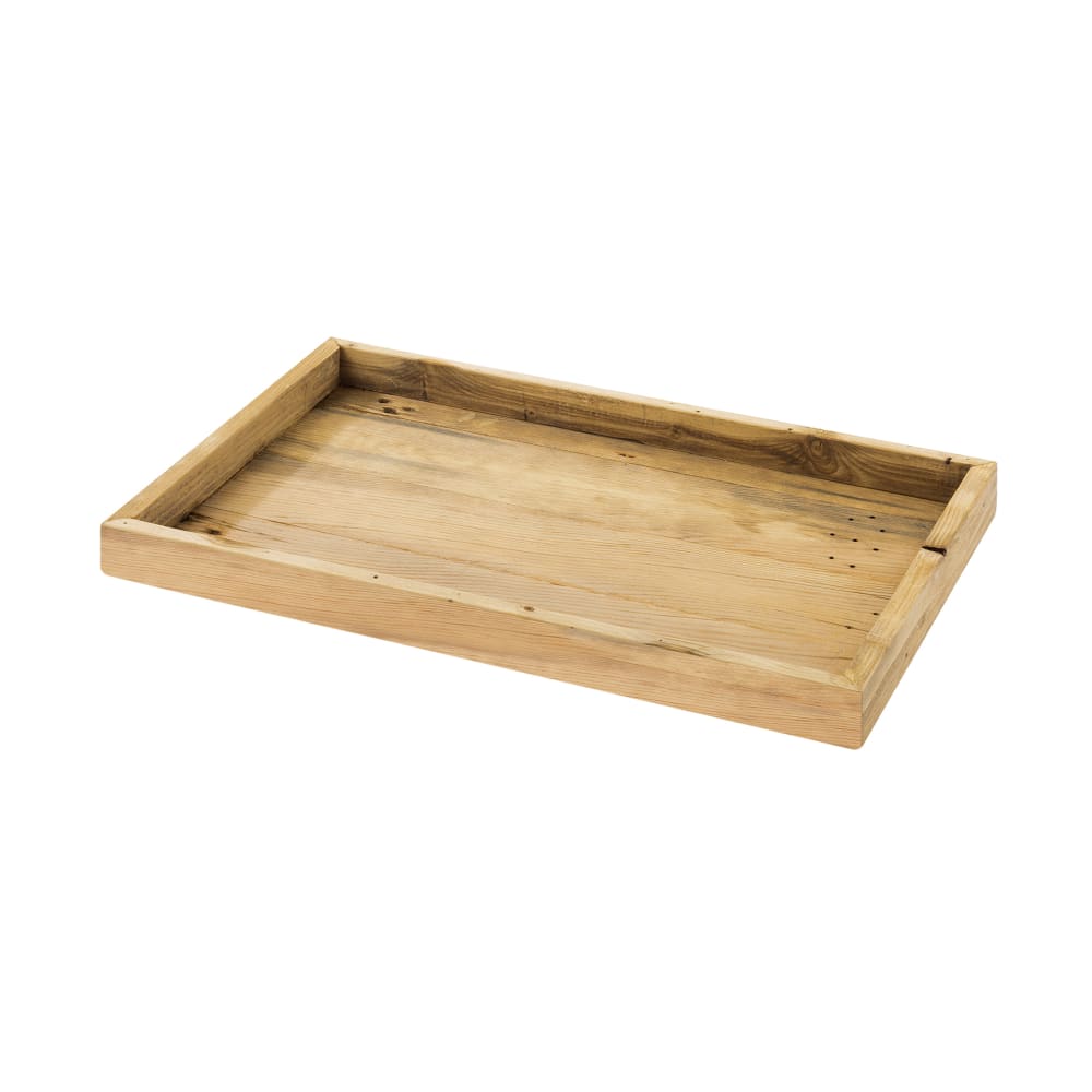 Cal-Mil 1367-12-99 Rectangular Serving Tray - 19 1/4" x 11 3/4", Reclaimed Wood