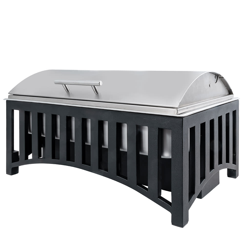 Cal-Mil 1368-13 Full Size Chafer w/ Roll-top Lid & Chafing Fuel Heat