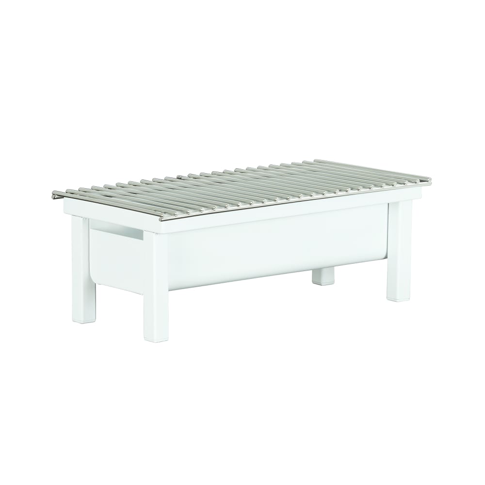 Cal-Mil 1409-22-15 Rectangular Chafer Alternative - 19 3/4"W x 10"D x 7"H, Metal, White