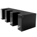 Cal-Mil 1423 Condiment Organizer w/ (4) Bins - Black thumbnail 5