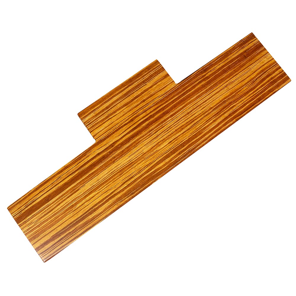 Cal-Mil 1449-68 Crushed Bamboo Frame Riser Shelf for 1464 & 1467, 32 x 11 1/2" D