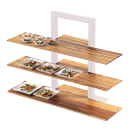 Cal-Mil 1449-68 Crushed Bamboo Frame Riser Shelf for 1464 & 1467, 32 x 11 1/2" D thumbnail 6