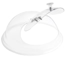 Cal-Mil 150-10 10" Dome Type Gourmet Lift & Serve Cover w/ Hinged Door, Clear thumbnail 2