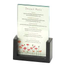 Cal-Mil 1510-46 Tabletop Menu Card Holder - 4" x 6", Acrylic/Black thumbnail 6