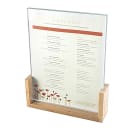 Cal-Mil 1510-811-60 Tabletop Menu Card Holder - 8 1/2" x 11", Acrylic/Bamboo thumbnail 6