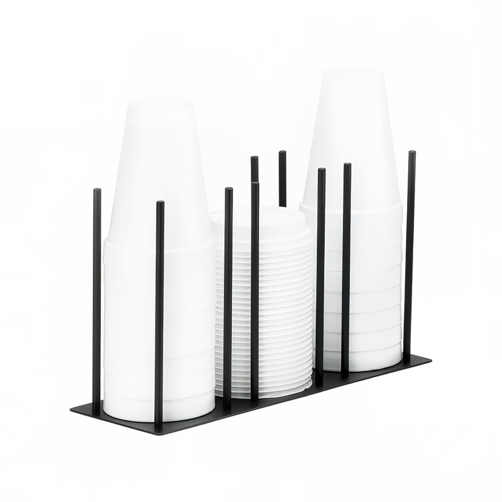 Cal-Mil 1516-4-13 Lid Dispenser w/ (4) 4" Round Slots, BPA Free