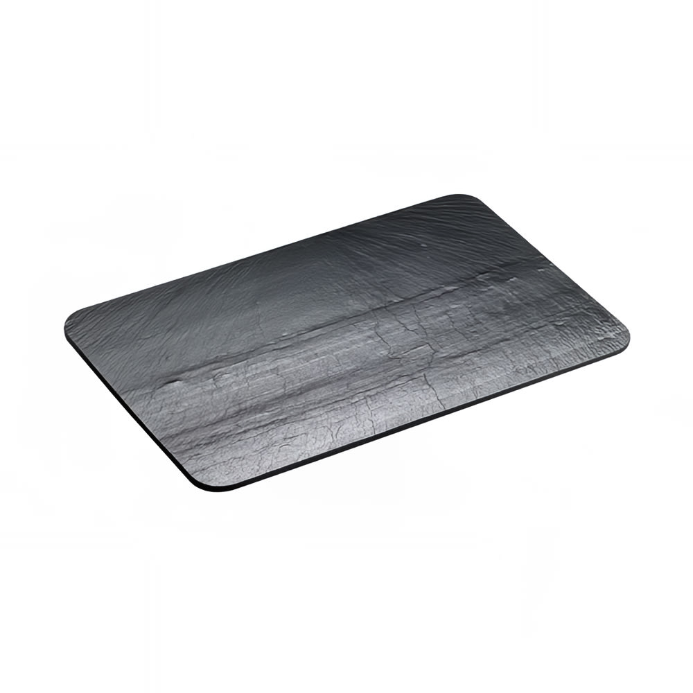 Cal-Mil 1522-1014-65 Rectangular Display Tray - 14" x 10", Slate, Black