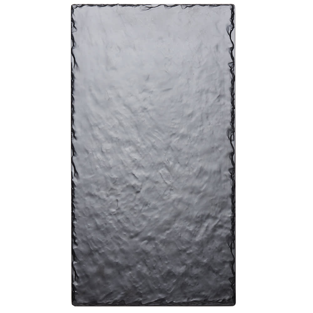 Cal-Mil 1522-1020-65M Rectangular Serving Board - 20" x 10", Melamine, Black Faux Slate