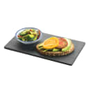 Cal-Mil 1522-712-65 Rectangular Display Tray - 12" x 7", Slate, Black thumbnail 2