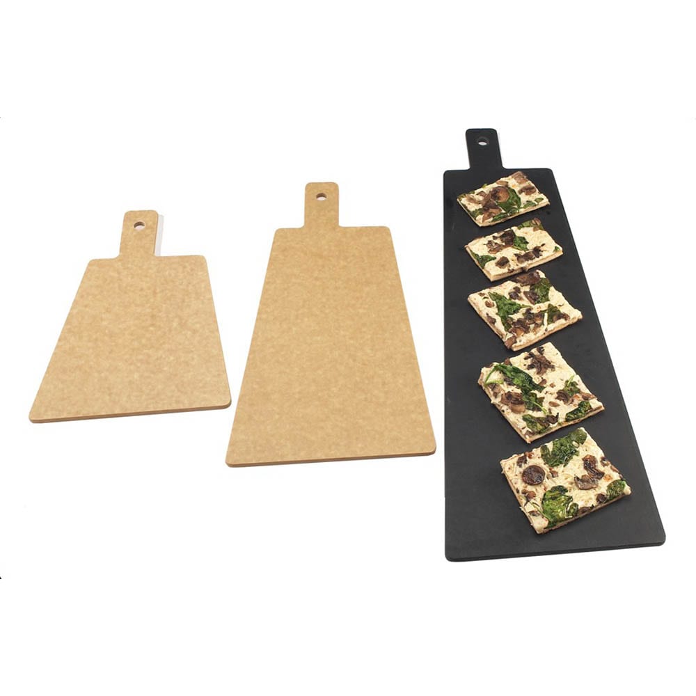 Cal-Mil 1530-616-13 Rectangular Serving Board - 16" x 6", Composite, Black