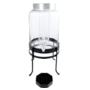 Cal-Mil 1580-2-13 SoHo 2 Gallon Round Glass Beverage Dispenser - Black Metal Base thumbnail 3