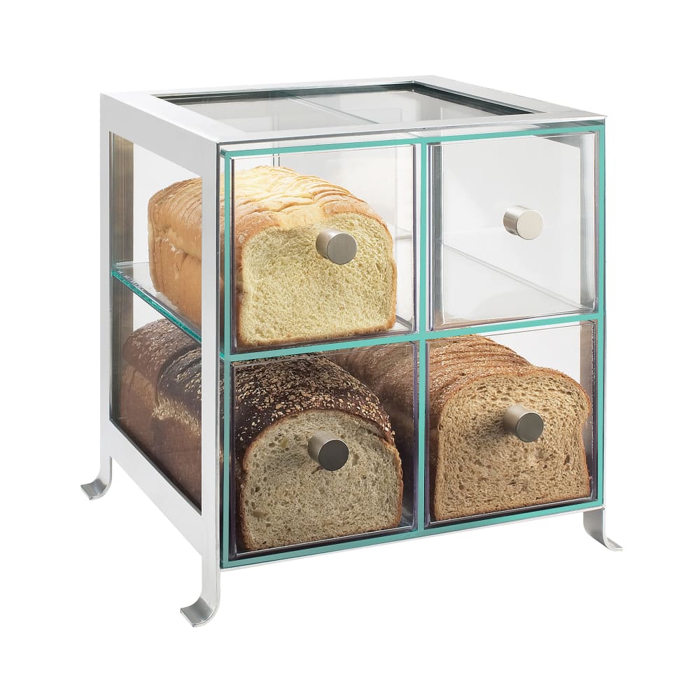 Cal-Mil 1586-74 BPA Free Bread Case, 14 x 13 x 14 1/2", Silver
